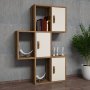 HANAH HOME Zidna polica Flora Walnut Cream - slika 4