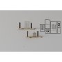 HANAH HOME Zidna polica Lama Sapphire Oak - slika 1
