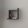 HANAH HOME Zidna polica Kutu Anthracite - slika 1
