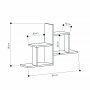 HANAH HOME Zidna polica Olly Anthracite - slika 3