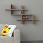 HANAH HOME Zidna polica Halic Light Mocha - slika 1