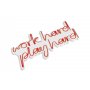 WALLXPERT Dekorativna rasveta Work Hard Play Hard Red - slika 4