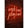 WALLXPERT Dekorativna rasveta Work Hard Play Hard Red - slika 1