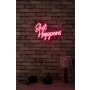 WALLXPERT Dekorativna rasveta Shit Happens Pink - slika 2