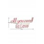 WALLXPERT Dekorativna rasveta All You Need is Love Red - slika 5