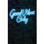 WALLXPERT Dekorativna rasveta Good Vibes Only 2 Blue - slika 2
