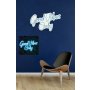 WALLXPERT Dekorativna rasveta Good Vibes Only 2 Blue - slika 3