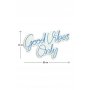 WALLXPERT Dekorativna rasveta Good Vibes Only 2 Blue - slika 5