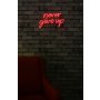 WALLXPERT Dekorativna rasveta Never Give Up Red - slika 2
