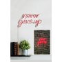 WALLXPERT Dekorativna rasveta Never Give Up Red - slika 1