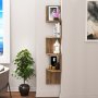 HANAH HOME Zidna polica Desaldo Walnut - slika 2