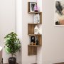 HANAH HOME Zidna polica Desaldo Walnut - slika 1