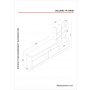 HANAH HOME TV polica Dolunay White (756FRN3051) - slika 3