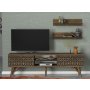 HANAH HOME TV polica Fina Walnut (804TRH3017) - slika 1