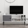 HANAH HOME TV polica Arven White Anthracite (935CMN2302) - slika 1