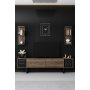 HANAH HOME TV polica Black Line Walnut Black (618BLY1141) - slika 2