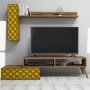 HANAH HOME TV polica Planet Walnut Yellow (845HCT3048) - slika 3