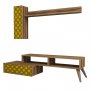 HANAH HOME TV polica Planet Walnut Yellow (845HCT3048) - slika 5