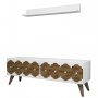 HANAH HOME TV polica Nisan White (845HCT3042) - slika 4