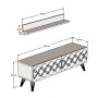 HANAH HOME TV polica Nisan White (845HCT3042) - slika 5