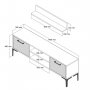 HANAH HOME TV polica Riga Walnut (845HCT3103) - slika 4