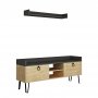HANAH HOME TV polica Keday Oak Anthracite (855DTE3056) - slika 3