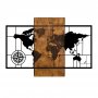 WALLXPERT Zidna dekoracija World Map With Compass - slika 2