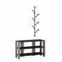 HANAH HOME Manic Anthracite Light Mocha (cipelarnik sa čivilukom) - slika 1