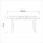 HANAH HOME Trpezarijski sto Vina Walnut - slika 5