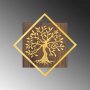 WALLXPERT Zidna dekoracija Tree v2 Gold - slika 4