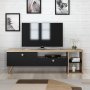 HANAH HOME TV polica Parion Black (382NRC1107) - slika 1