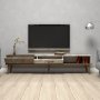 HANAH HOME TV polica Milan Walnut White Marble (845HCT3094) - slika 3