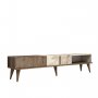 HANAH HOME TV polica Milan Walnut White Marble (845HCT3094) - slika 5