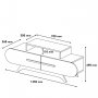 HANAH HOME TV polica Rose Walnut White (845HCT3049) - slika 5