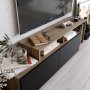 HANAH HOME TV polica Nexera Walnut Black (788DEC4033) - slika 3