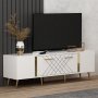 HANAH HOME TV polica Detas White Gold (475OLV1136) - slika 2