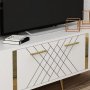 HANAH HOME TV polica Detas White Gold (475OLV1136) - slika 3