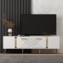 HANAH HOME TV polica Detas White Gold (475OLV1136) - slika 1