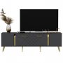 HANAH HOME TV polica Detas Anthracite Gold (475OLV1138) - slika 4