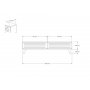 HANAH HOME TV polica Hill Walnut White (835PUQ3002) - slika 5