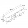 HANAH HOME TV polica Aurora 1596 (389MZA1162) - slika 5