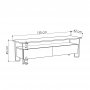 HANAH HOME TV polica Cornea White (855DTE3062) - slika 4
