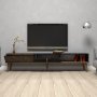 HANAH HOME TV polica Milan Walnut Black (845HCT3093) - slika 3