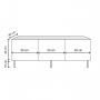 HANAH HOME TV polica Sezer L3015 (285LCV1207) - slika 4