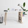 HANAH HOME Radni sto Lagomood Side Oak White - slika 2
