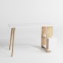 HANAH HOME Radni sto Lagomood Side Oak White - slika 5