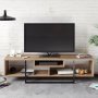 HANAH HOME TV polica Asal (150) Walnut Black (875ZNA3051) - slika 2