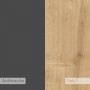 HANAH HOME Radni sto Cowork Oak Anthracite - slika 4