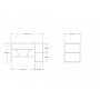HANAH HOME Radni sto Caste Anthracite - slika 5