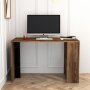 HANAH HOME Radni sto Lima Walnut Black Marble - slika 2